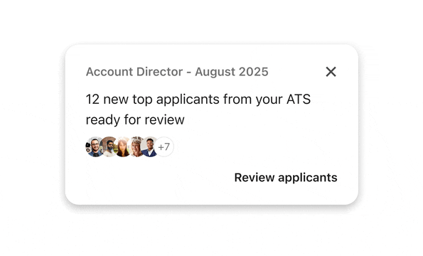 LinkedIn Recruiter Spotlights UI
