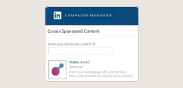 An illustration of launching sponsored content on LinkedIn.
