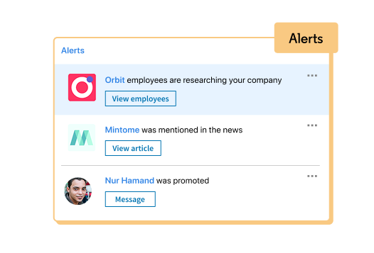 Product UI image representing alerts