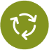 Icône représentant un cycle.