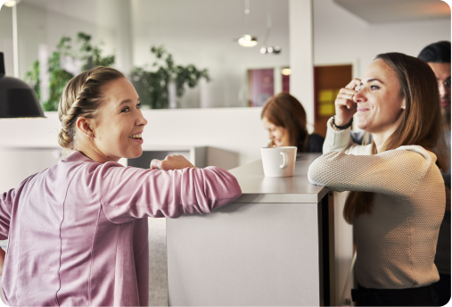 Afbeelding van lachende personen