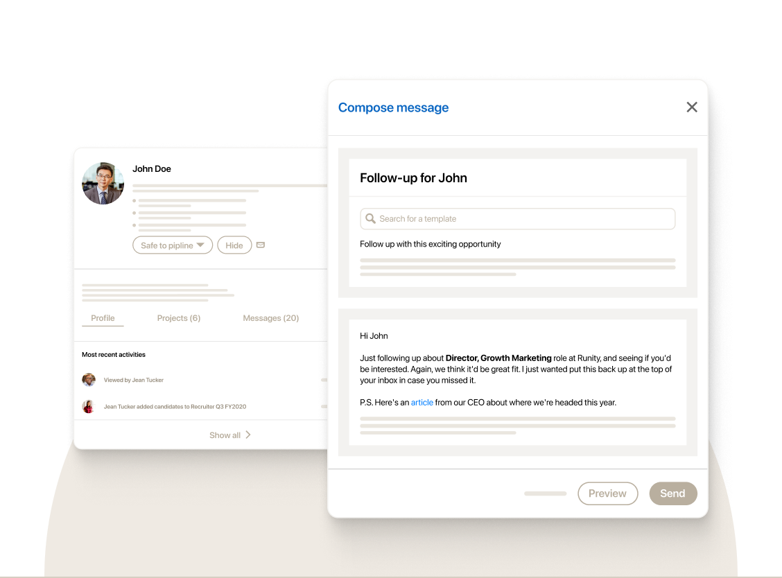 UI illustration representing scaling AI
