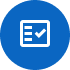 Icon of a check list