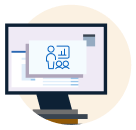 An illustration of a computer monitor.