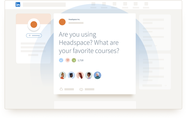 Illustration showing a customer spotlight of Headspace