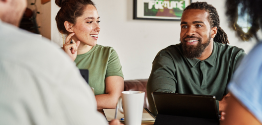 Illustration of people talking